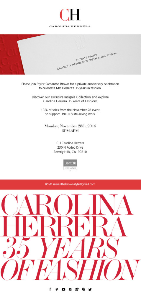 CH Carolina Herrera Is Celebrating Its Insignia Collection With An
